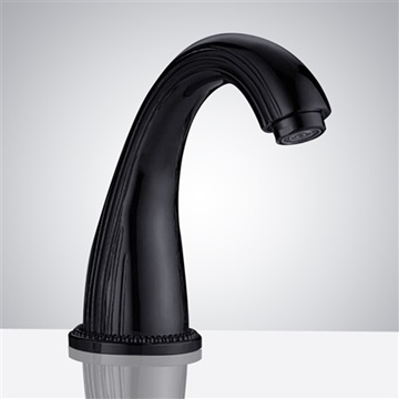 BathSelect matte black brass commercial automatic sensor faucet
